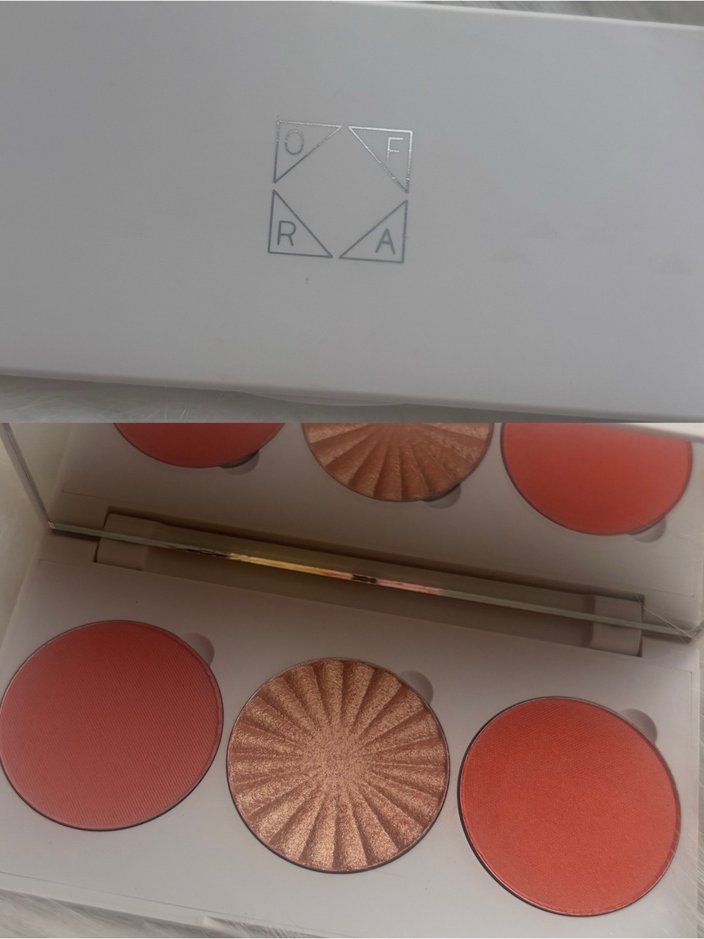 OFRA Coral Peach Blush & Shimmer Highlighter Palette